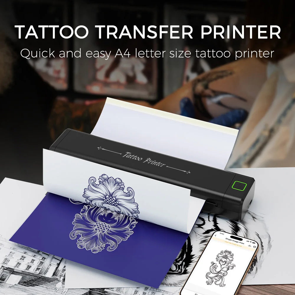 Newyes LD0803 Portable A4 Size Tattoo Stencil Printer No Ink Temporary Tatoo Thermal Copier Printer