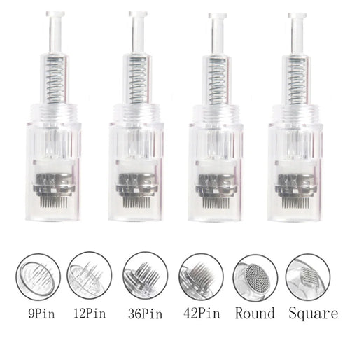 100PCS 12/36pin Microneedling DermaPen Needles Screw Tatoo Cartridge Replacement Heads Bayonet MTS Tips