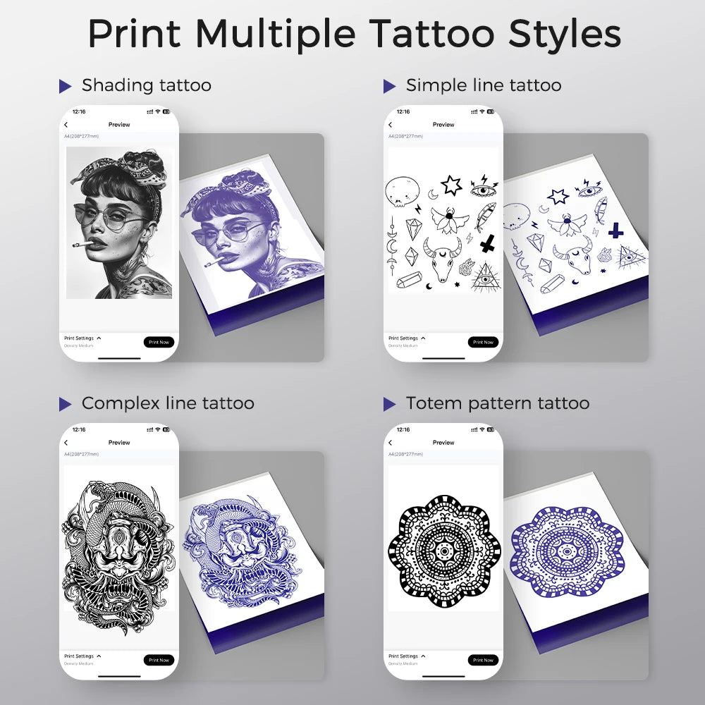 Newyes LD0803 Portable A4 Size Tattoo Stencil Printer No Ink Temporary Tatoo Thermal Copier Printer