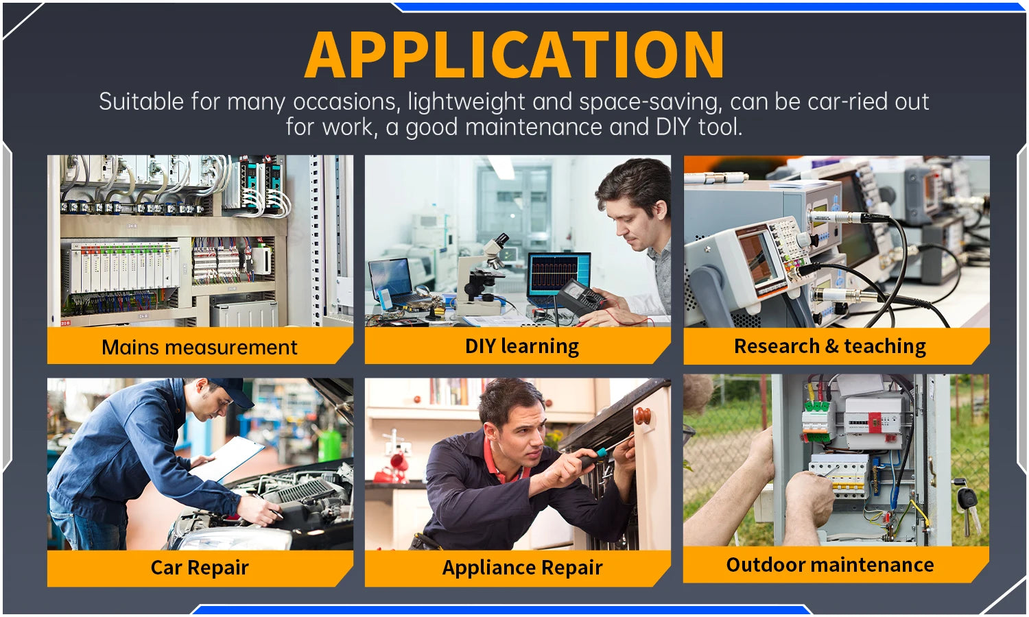 FNIRSI New DSO510 DSO152 DSO153 Mini Handheld Digital 2 IN 1 Oscilloscope Portable 48MS/s 10MHz Bandwidth Electronic Repair Tool