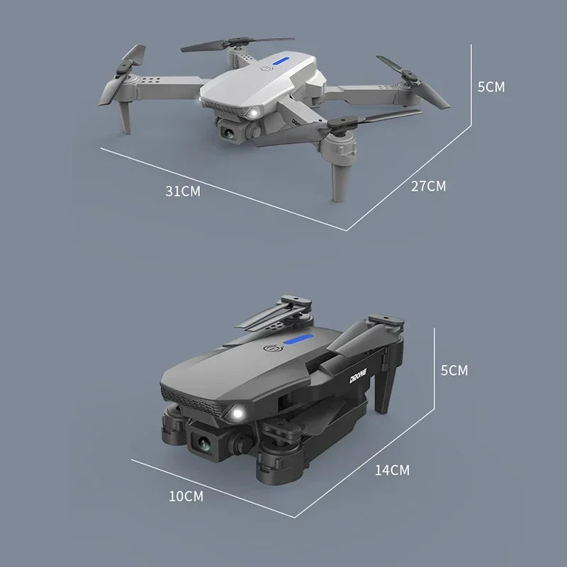 New E88 Pro RC Drone 4K 1080P Wide Angle Dual HD Camera Foldable Quadcopter WiFi FPV Altitude Hold
