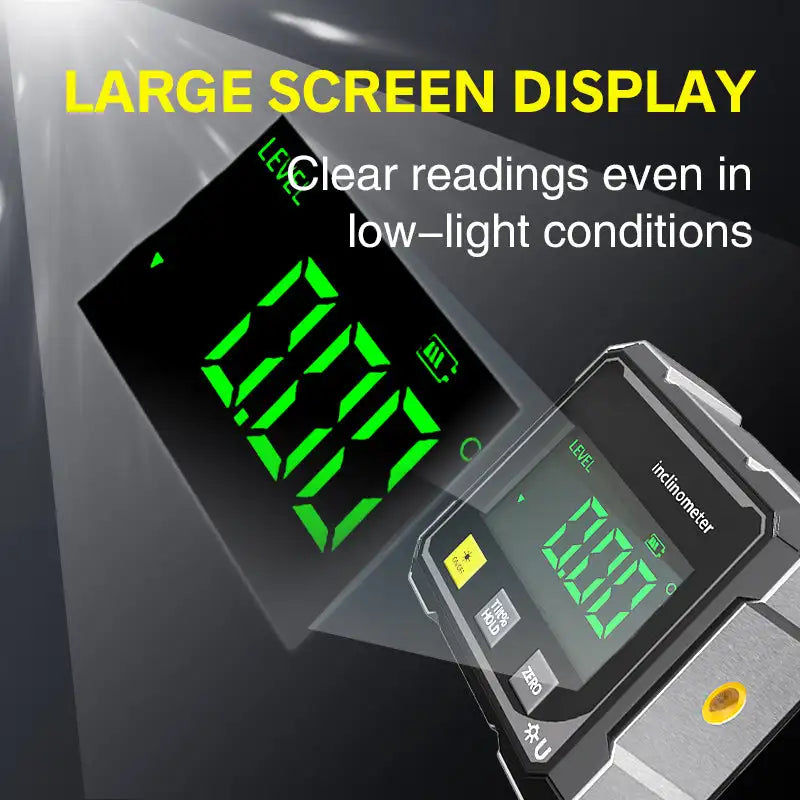 2026 New Magnetic Digital Angle Gauge With Laser Electronic Protractor Horizontometer Inclinometer Angle Ruler Slope Measuring