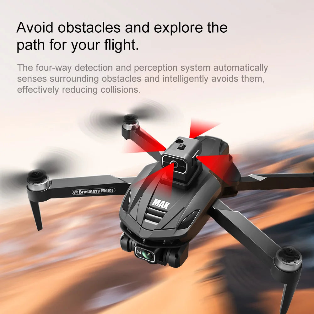 2025 New V168 Max Drone 8K Professional 5G GPS HD Dual Camera Photography 5KM Brushless Foldable Large Screen RC Quadcopter Toys