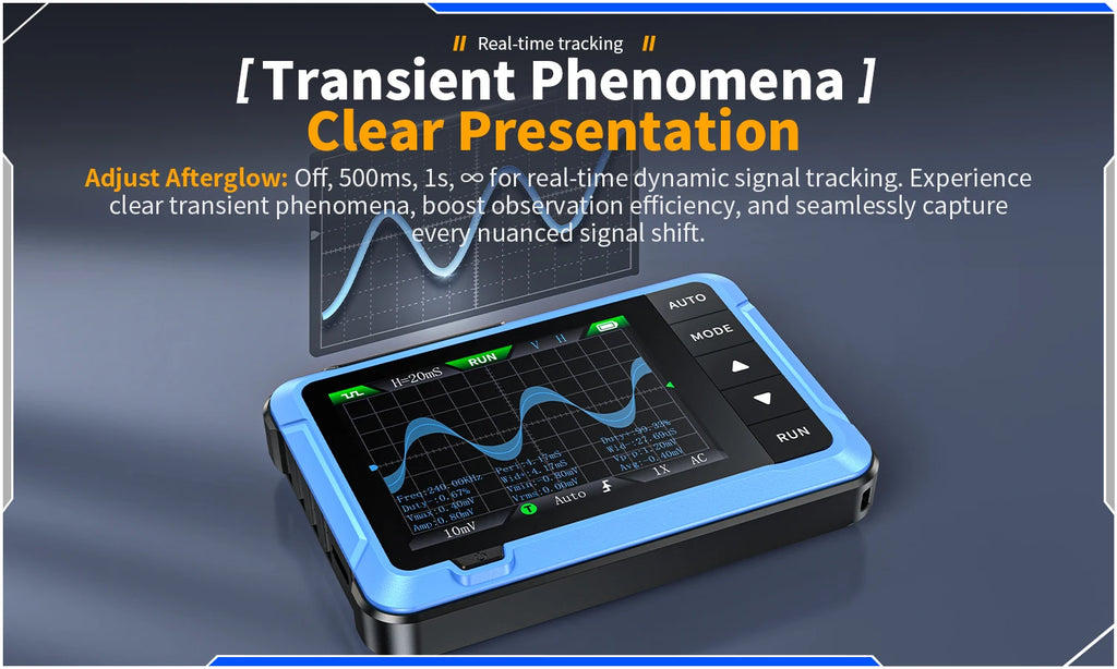 FNIRSI New DSO510 DSO152 DSO153 Mini Handheld Digital 2 IN 1 Oscilloscope Portable 48MS/s 10MHz Bandwidth Electronic Repair Tool
