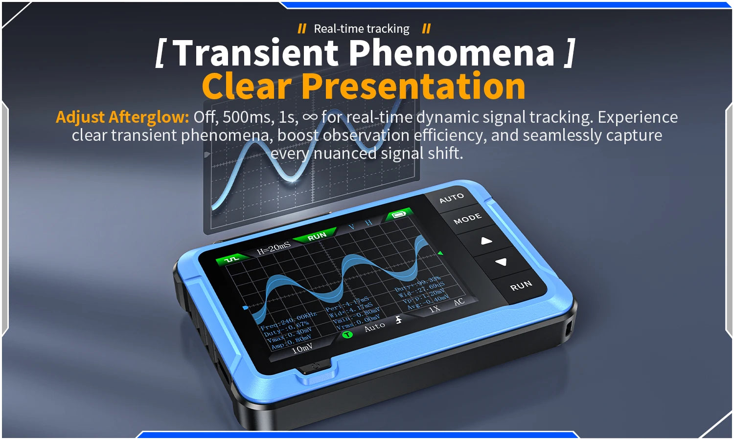 FNIRSI New DSO510 DSO152 DSO153 Mini Handheld Digital 2 IN 1 Oscilloscope Portable 48MS/s 10MHz Bandwidth Electronic Repair Tool