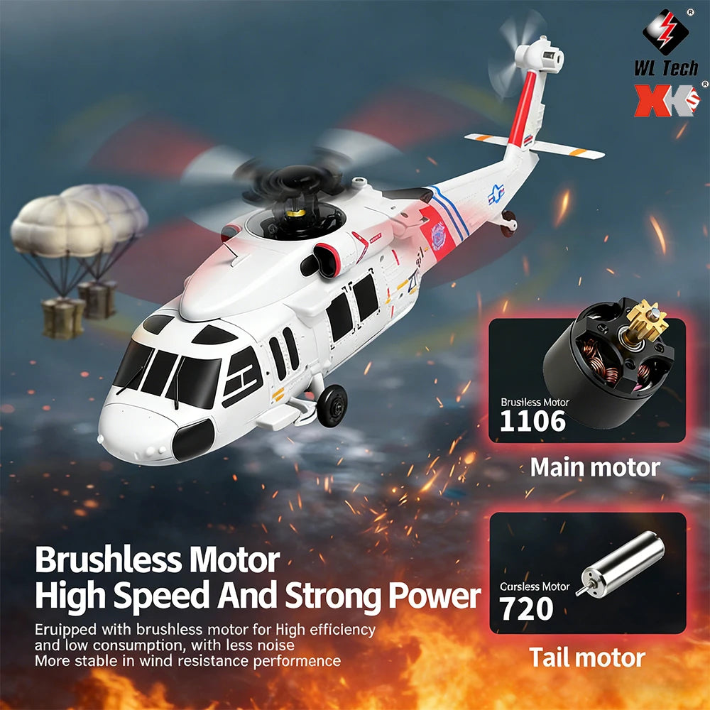 Hot Sale WLtoys K270 RC Helicopter 2.4G 4CH Brushless 6-Axis Gyro Optical Flow Altitude Hold RTF Drone Toy for Kids Boy 2026 New