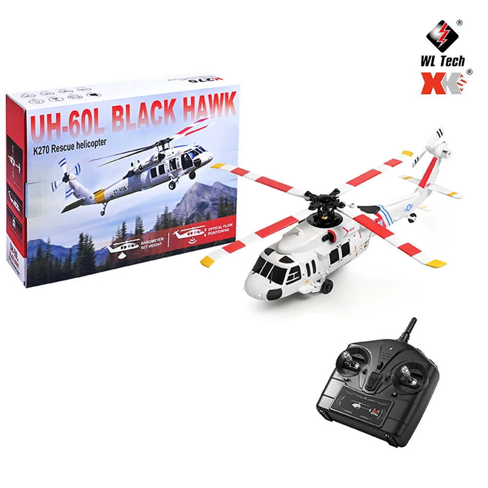 Hot Sale WLtoys K270 RC Helicopter 2.4G 4CH Brushless 6-Axis Gyro Optical Flow Altitude Hold RTF Drone Toy for Kids Boy 2026 New