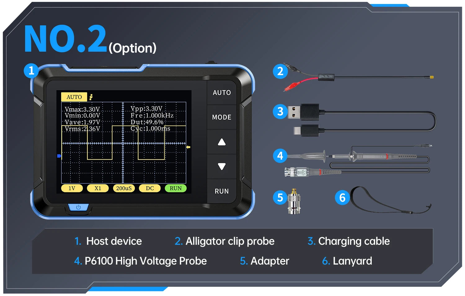 FNIRSI New DSO510 DSO152 DSO153 Mini Handheld Digital 2 IN 1 Oscilloscope Portable 48MS/s 10MHz Bandwidth Electronic Repair Tool